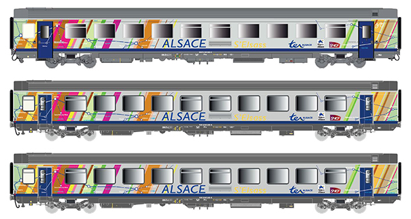 LS Models 41208 - French SNCF Alsace Coach Set